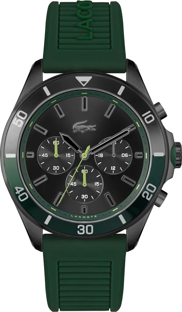 Montre Lacoste 2011153 Tiebreaker Chronographe 44mm en Acier Argenté