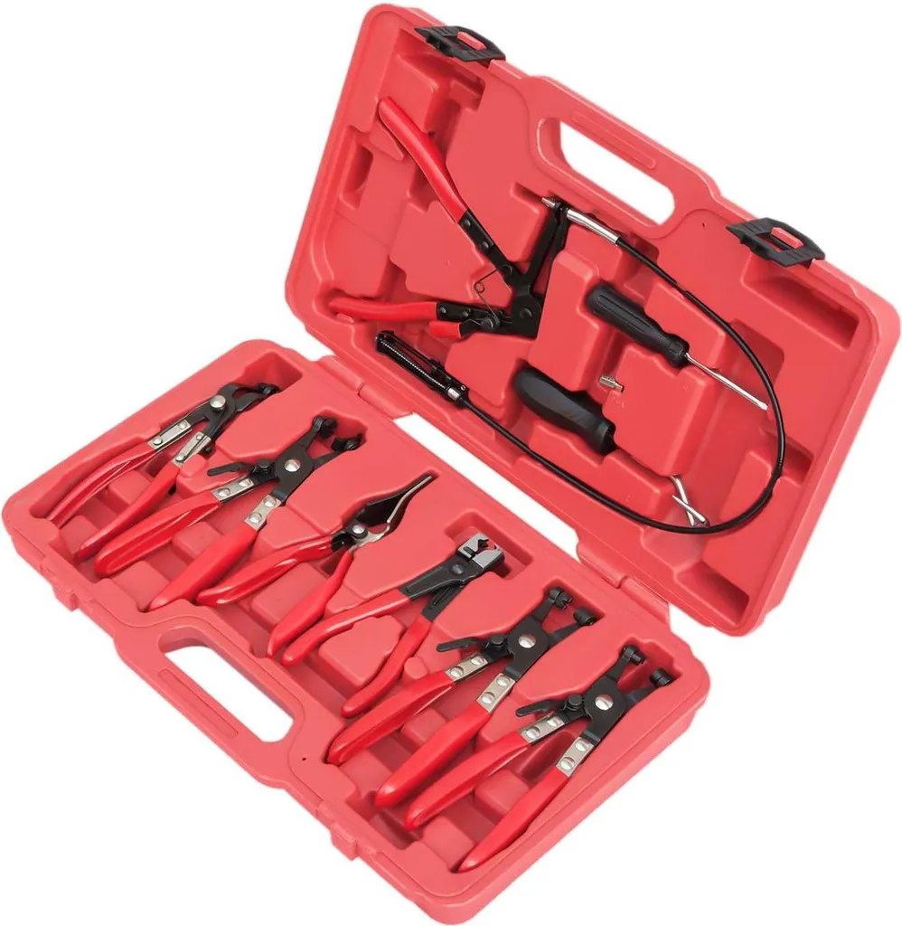 Set de pinces colliers de serrage KD10513 avec flexible et mallette