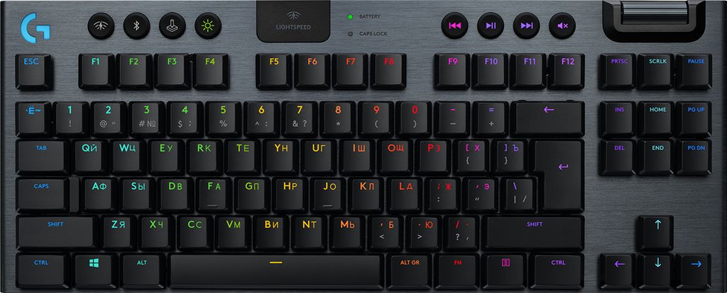 Logitech G G915 TKL, Bezprzewodowy, RF Wireless + Zdjęcie produktu 