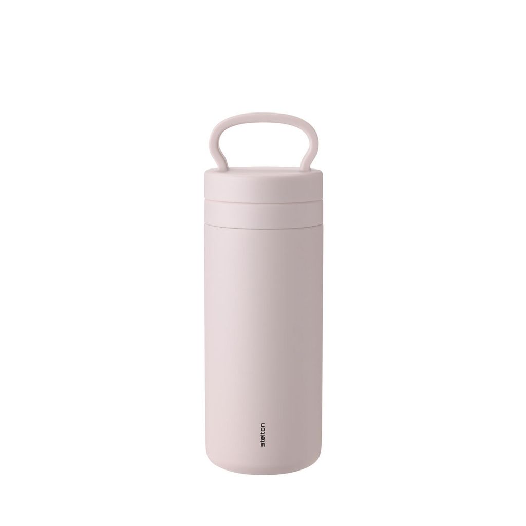 Stelton Thermobecher Tabi, Edelstahl, Kunststoff, Silikon, Dusty Rose, 400 ml, 370-2
