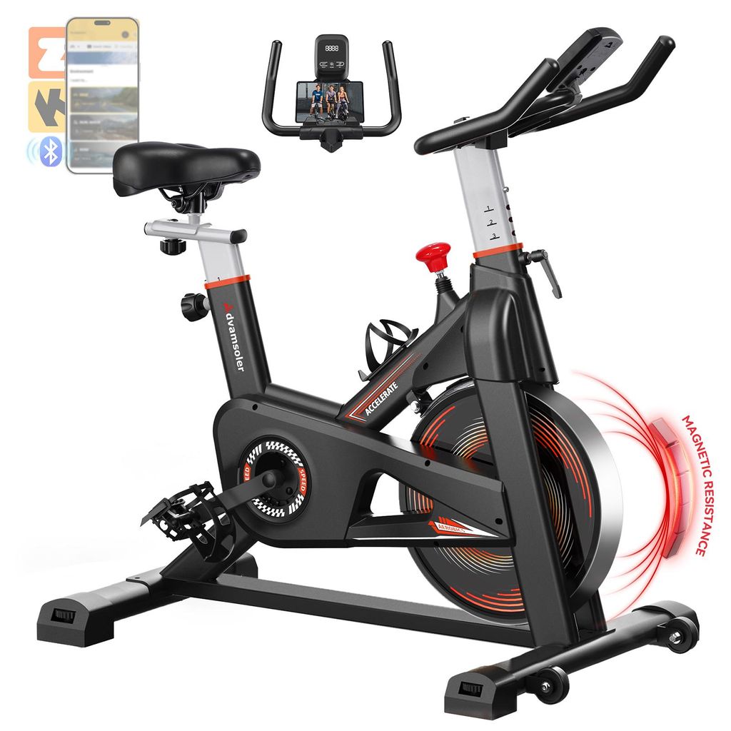Heimtrainer Fahrrad mit App, Advamsoler Leises Ergometer Produktbild 