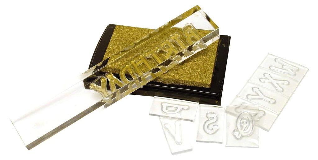 Acrylstempelblock-Set für Silikonstempel, 3 Größen