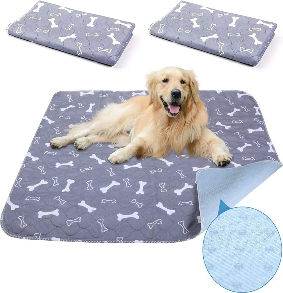BomDa Waschbare Hundetoilette 2er Pack - 91.5x104cm Rutschfeste Unterlage