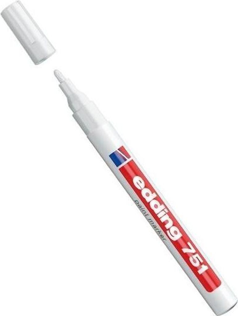 Edding 751, Bílá, Bílá, 1 mm, 2 mm, 1 kusů Obrázek produktu 