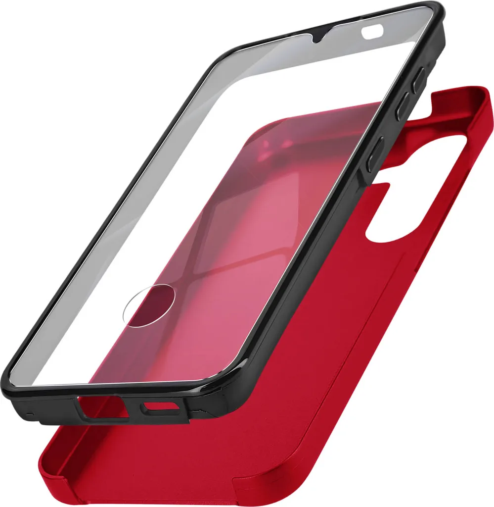 Cover Samsung Galaxy S24 S25 Avizar 360 Full Body Red - Anti-Urti