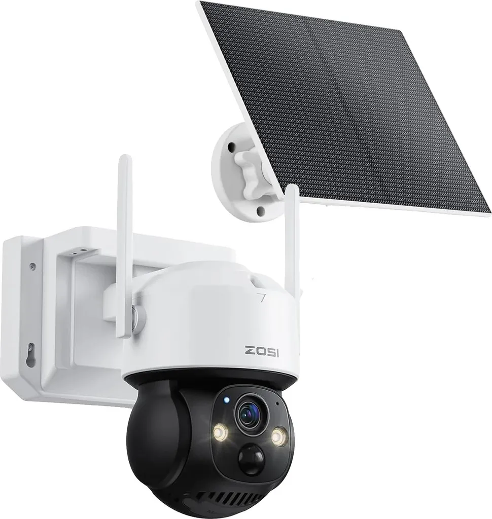 Caméra de surveillance WiFi 4MP avec rotation 360° et carte SD 32 Go