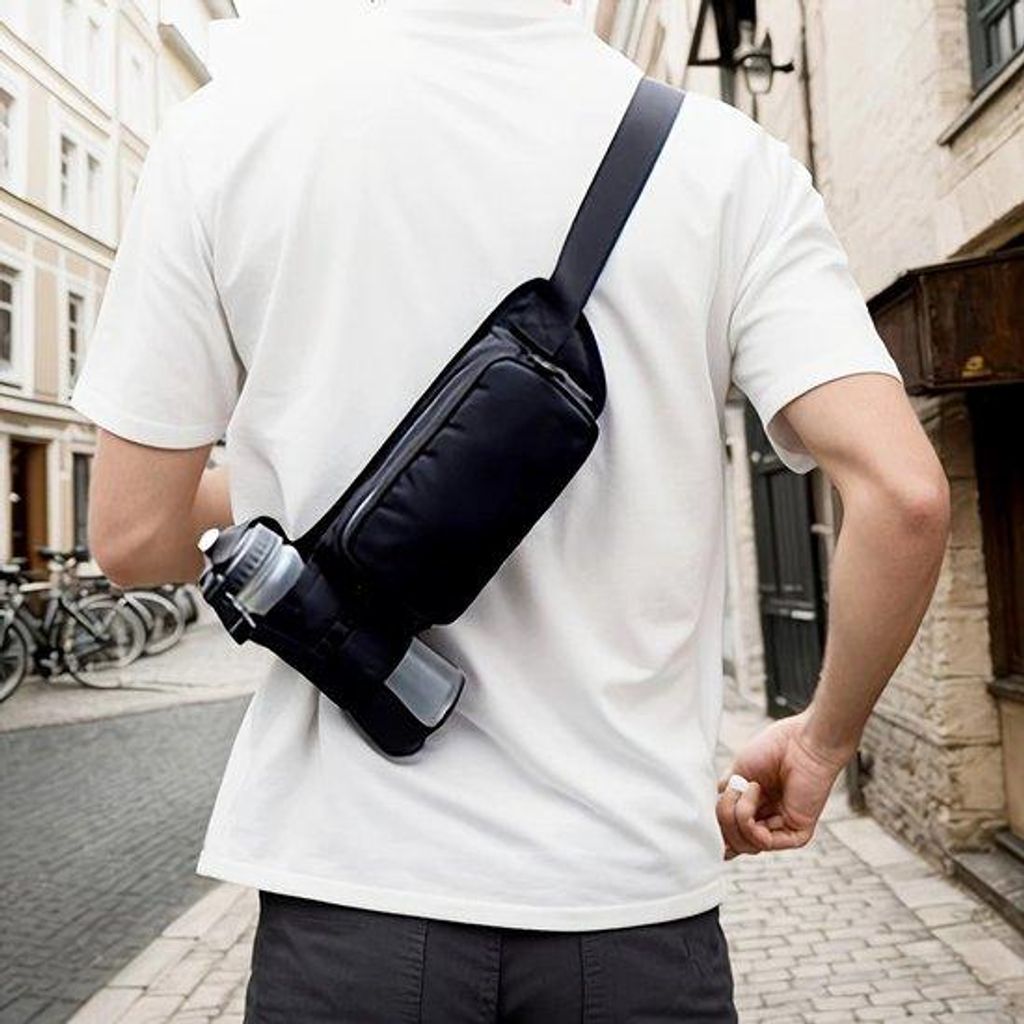Wasserdichtes Rucksack-Taschen-Set mit Trinkflaschenhalter – große Fassungsvermögen, ideal für Wandern, Radfahren und andere Outdoor-Aktivitä...