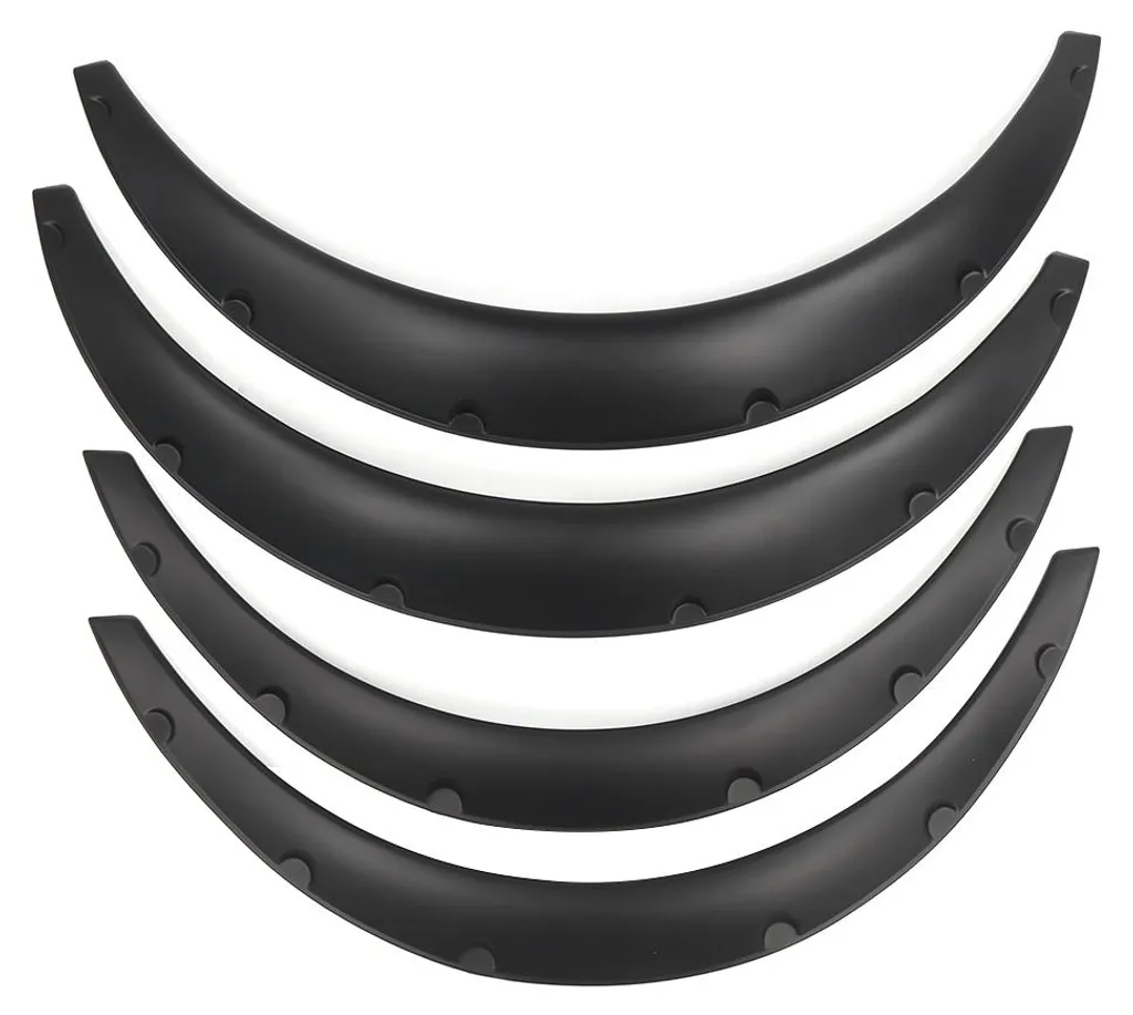 Extensions d'ailes flexibles universelles noires pour protection de roue