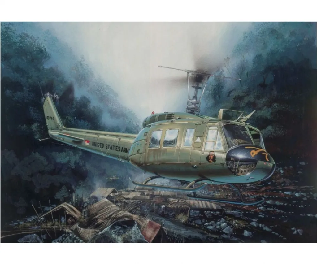 Kit Maquette Hélicoptère Italeri UH-1D Slick 1/48 à Monter et Peindre