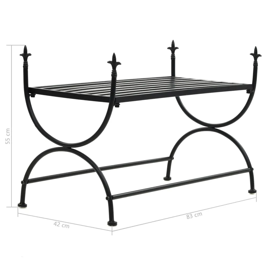 Banc de Jardin Métal Noir Durable : La Solution Déco Anti-Intempéries - 8