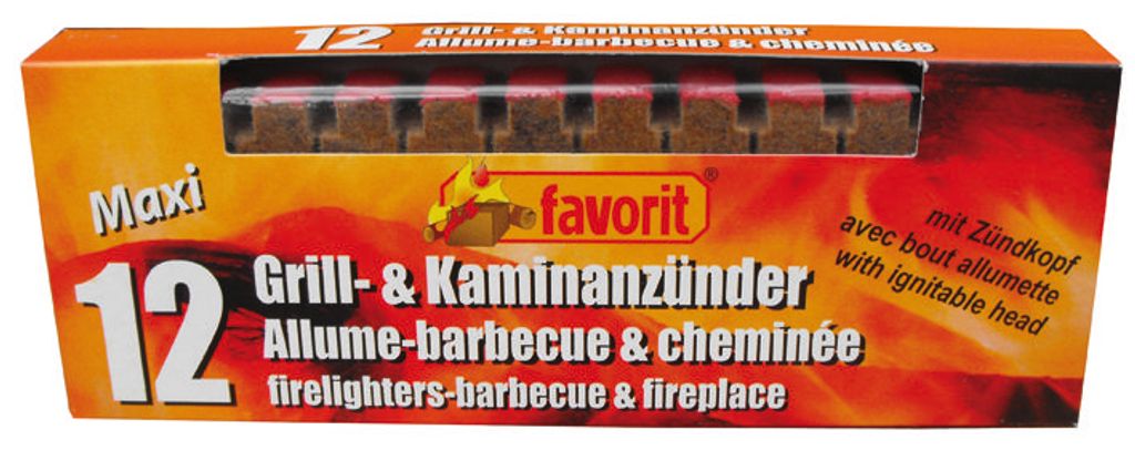 Favorit Holzanzünder, 12 Stück, Anzünder, Ofenanzünder, Produktbild 