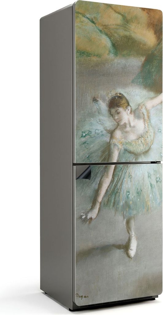 Ballerina Edgar Degas – Magnetische Kühlschrank Abdeckung – Dekorfolie magnetisch Küche – Kühlschrank Magnet Deko – selbstklebende Magne...