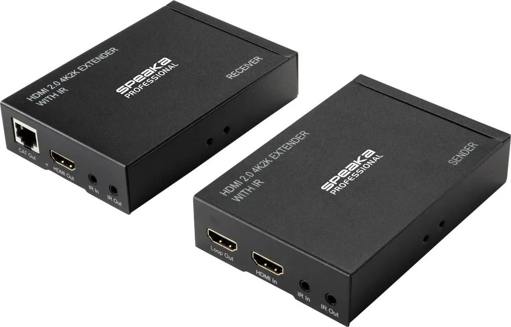 Extension HDMI pour Vidéoprojecteur et TV à 60m via RJ45 SpeaKa SP-HDE-300