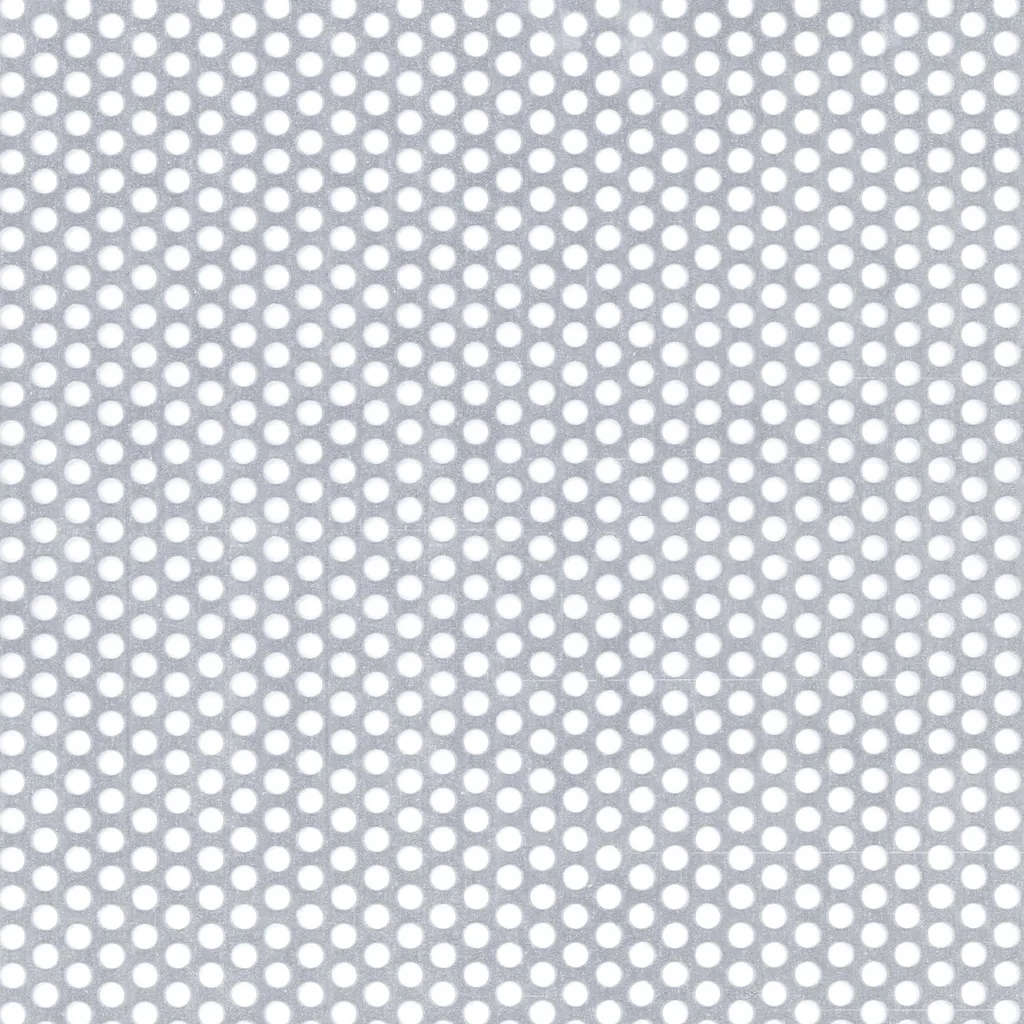 Tôle perforée pour ventilation et décoration extérieure en acier gris