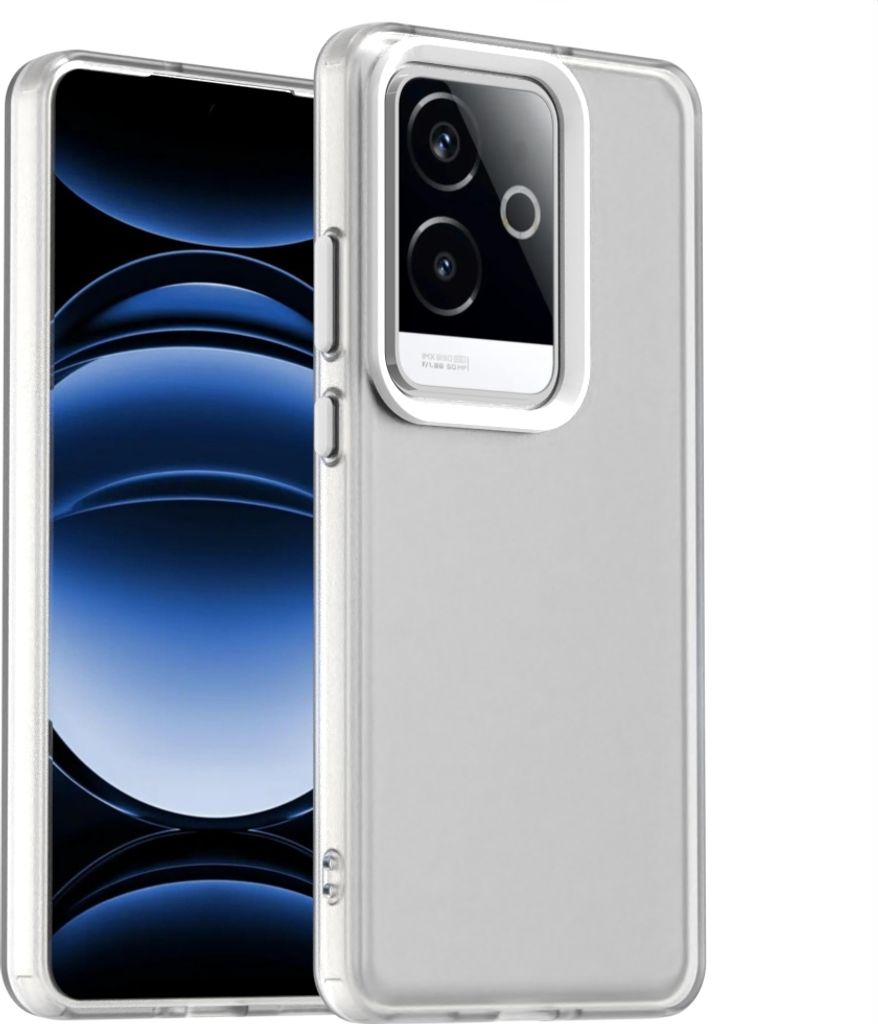 Handyhülle für Realme GT6 Schlank Durchscheinend Matt Stoßfest Schutzhülle Weiß