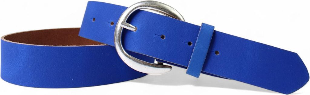 FRONHOFER Gürtel Damen 4 cm runde Gürtelschnalle mattsilber echt Ledergürtel