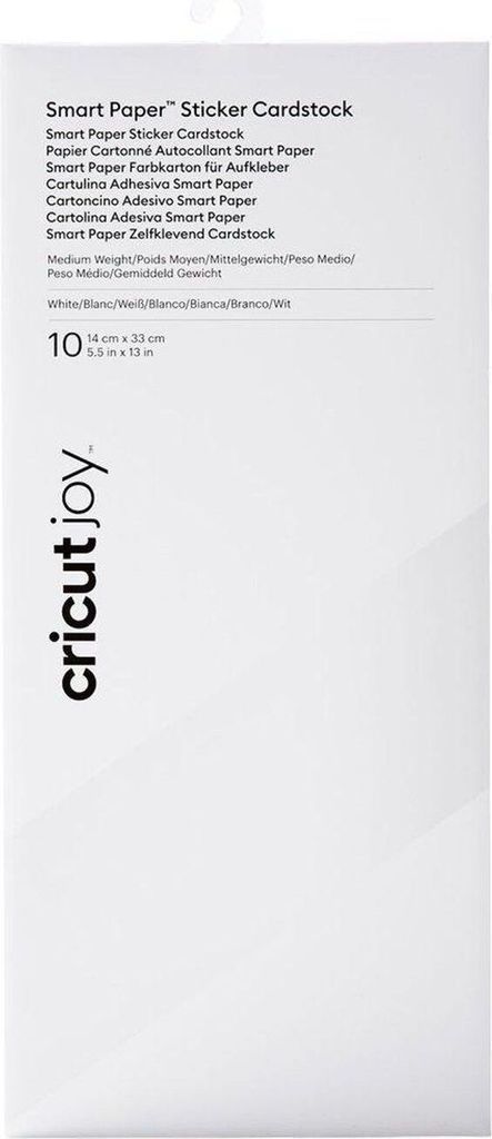 Cricut Joy Smart Sticker Cardstock Farbkarton Weiß (2008870)