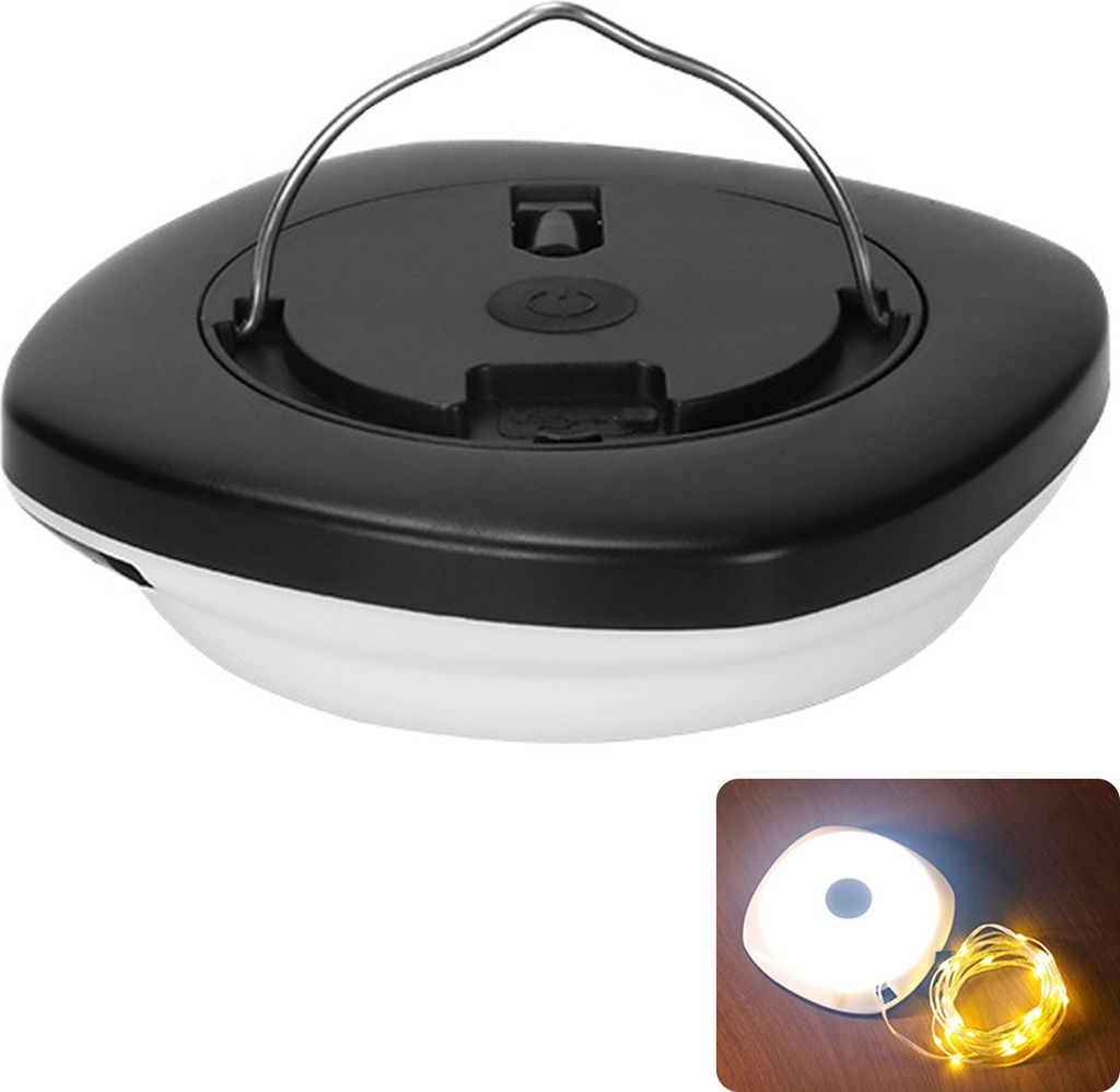 Camping-Lichter, einziehbare LED-Lichterketten, Zeltlichter fš¹r den Au?enbereich, wiederaufladbare Camping-Lichterketten, 8 m, 1500 mAh Akku, IP...