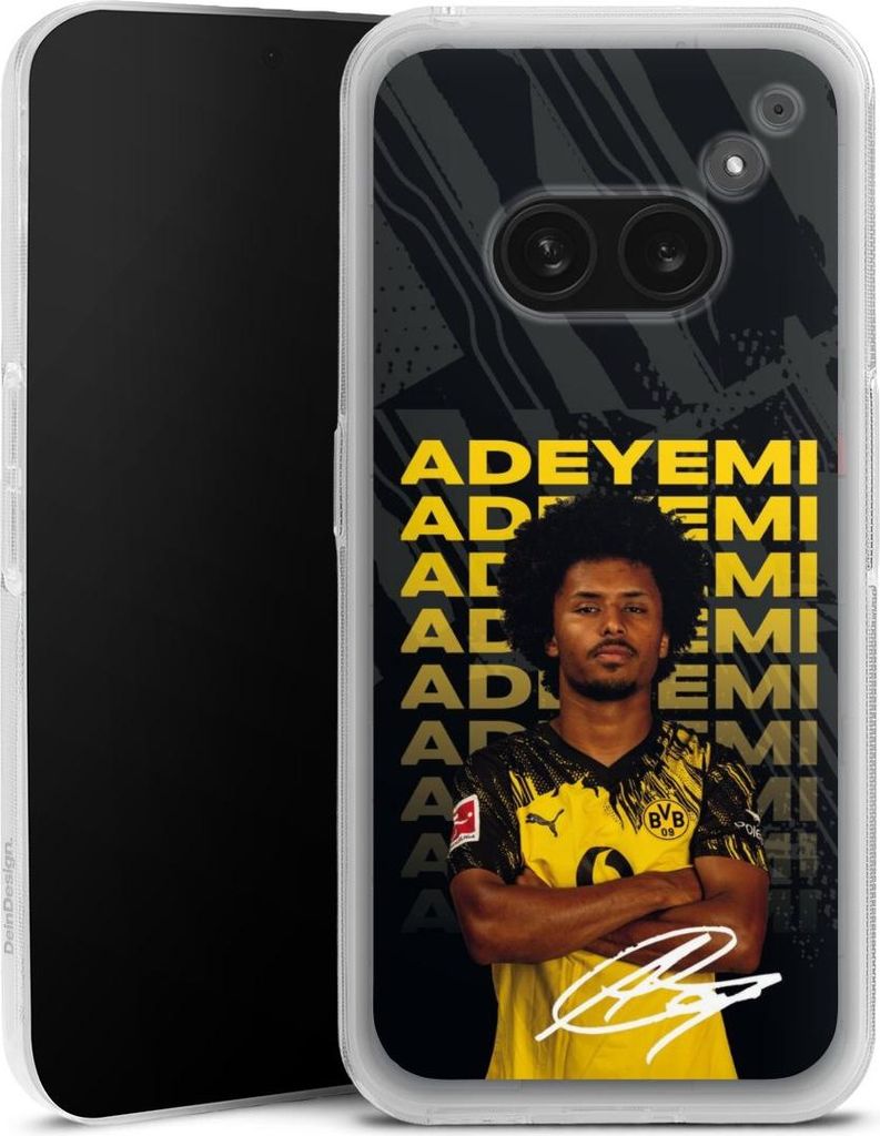 DeinDesign Handyhülle für Nothing Phone (2a) Silikon Hülle Case Smartphone Schutzhülle BVB Borussia Dortmund Karim Adeyemi