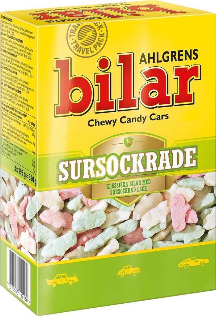 Ahlgrens Bilar Sour Travel Pack 390g