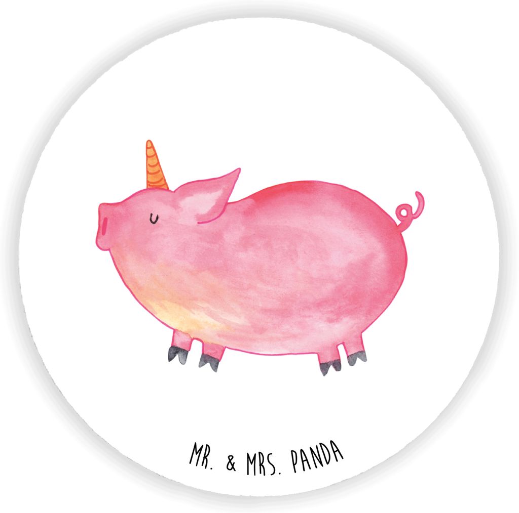 Mr. & Mrs. Panda Kühlschrankmagnet Einhorn Schwein - Weiß - Geschenk, Piggy, pinnwand magnet, Einhörner, Spruch, Unicorn, haftmagnet, whiteboard...