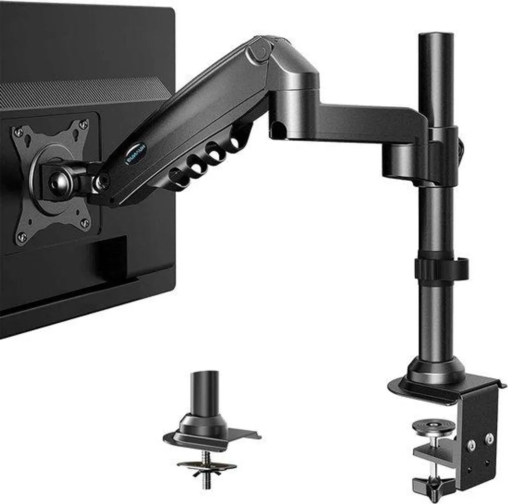 Support écran pour télétravail - Bras articulé ergonomique 13-32"
