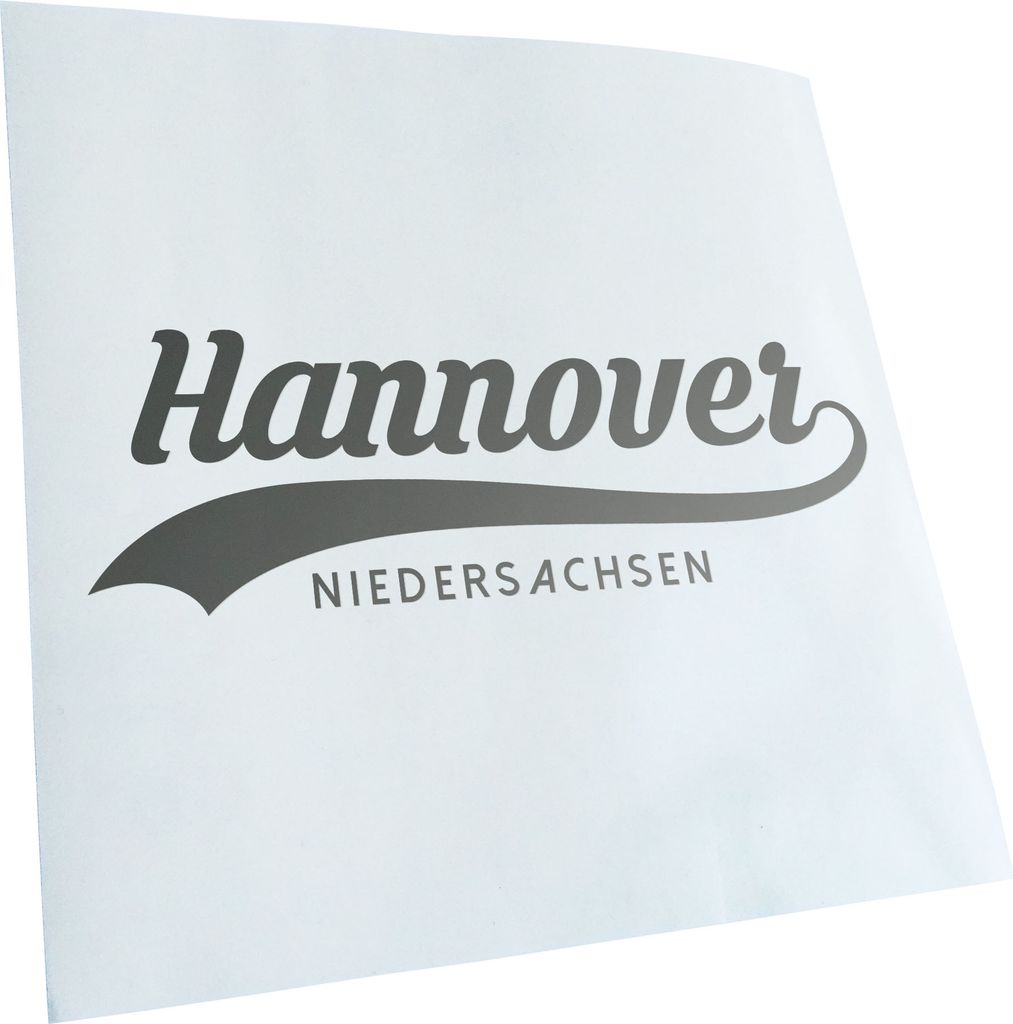 Kiwistar - Autoaufkleber - Hannover Niedersachsen - Silber - 24x8cm - Aufkleber für Auto, Laptop, Fahrrad, LKW, Motorrad Mehrfarbig JDM Decal Racing