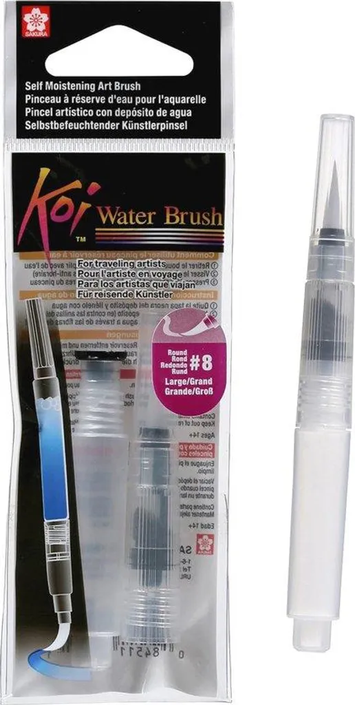 Pinceau à eau aquarelle - Pinceau réservoir Beige pour artistes nomades