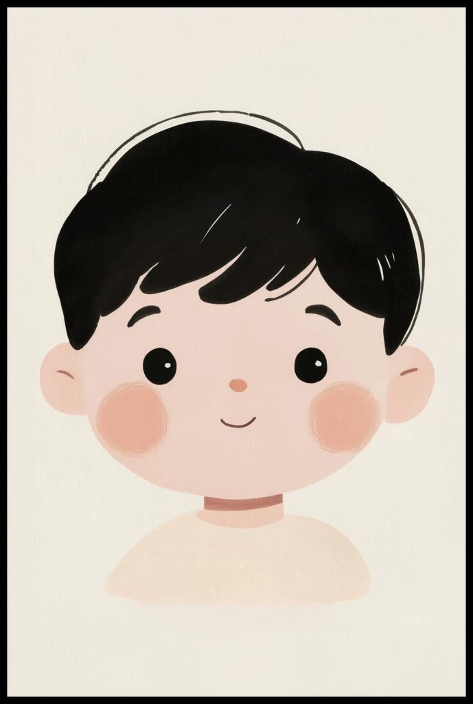 Poster 61x91,5cm Muster für Kinder, Jungen fürs Zimmer - Freude