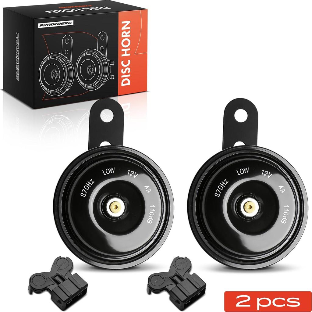 Frankberg 2x Scheibenhorn Horn Hupe für VW Golf Passat Jetta Audi A6 Skoda