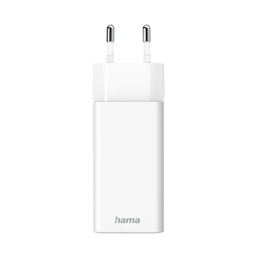 Chargeur PC portable et smartphone 65W USB-C GaN Hama blanc compact - 3