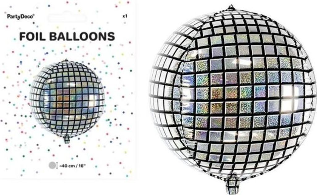 Balon foliowy Kula dyskotekowa 40cm 06635 Zdjęcie produktu 