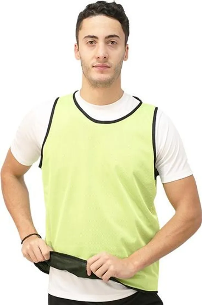 Chasuble d'entraînement réversible noir et multicolore taille unique