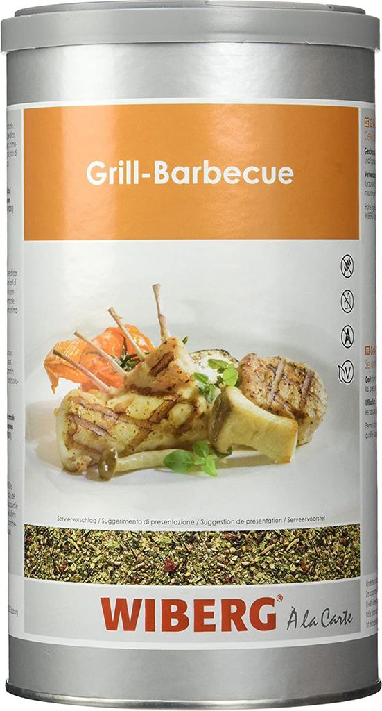 Wiberg Grill Barbecue Gewürzsalz in der Aromabox feinste Gewürze 910g