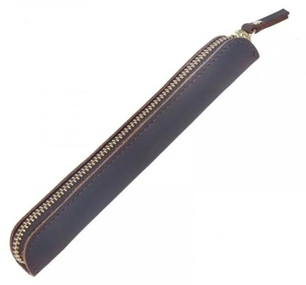 Étui de protection en cuir pour stylo à bille - Idéal voyage et bureau