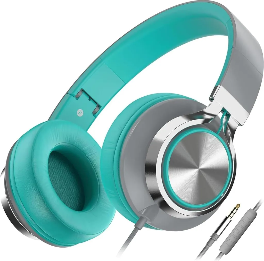 Cuffie On-Ear Pieghevoli con Volume e Microfono - Audio Jack 3.5mm PC
