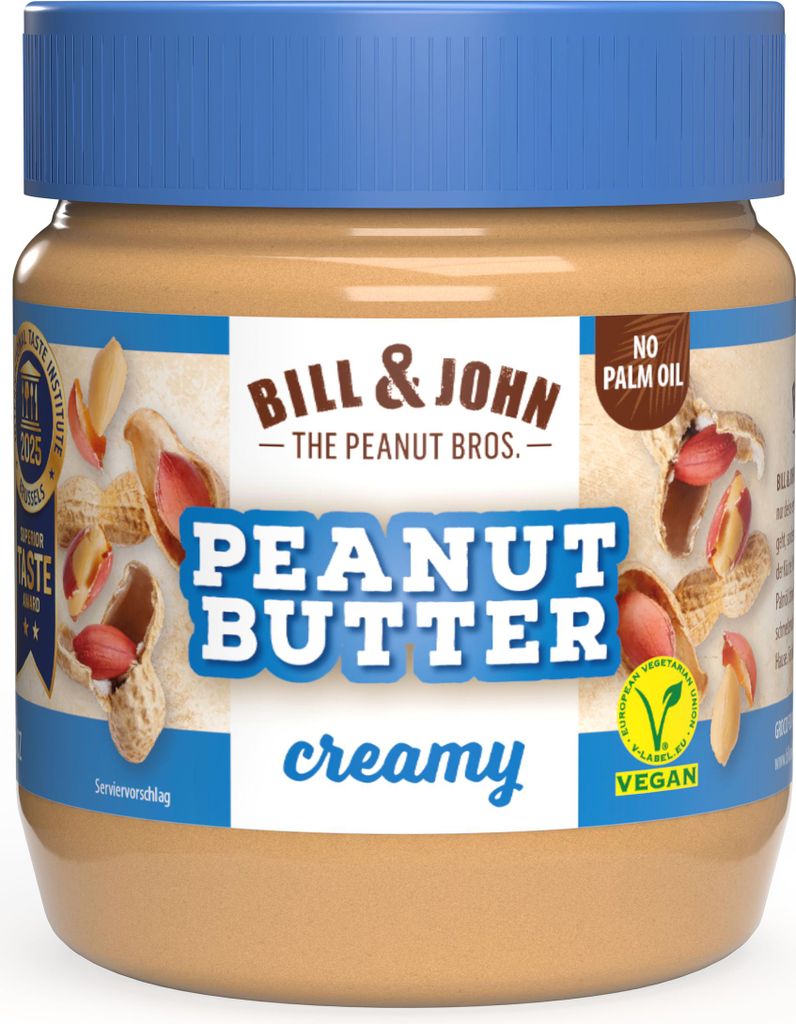 BILL & JOHN 4186379008 BILL & JOHN CREAMY Erdnussbutter, Immagine del prodotto 