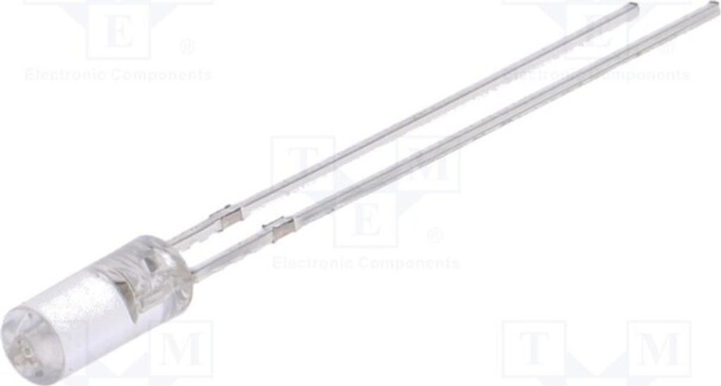 2x LED 110° OSG5TA39B1B LED Dioden THT 3mm 750÷1120mcd grün 3mm