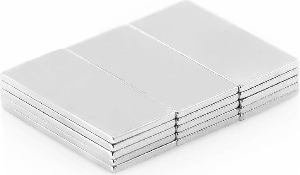 5 x Oblique Unique Neodym Magnet Extrem N52 20 x 10 x 1 mm