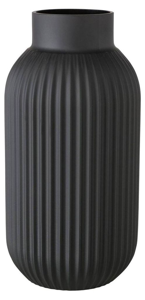 Boltze 2026912, Zylinderförmige Vase, Glas, Schwarz, Matt, Produktbild 