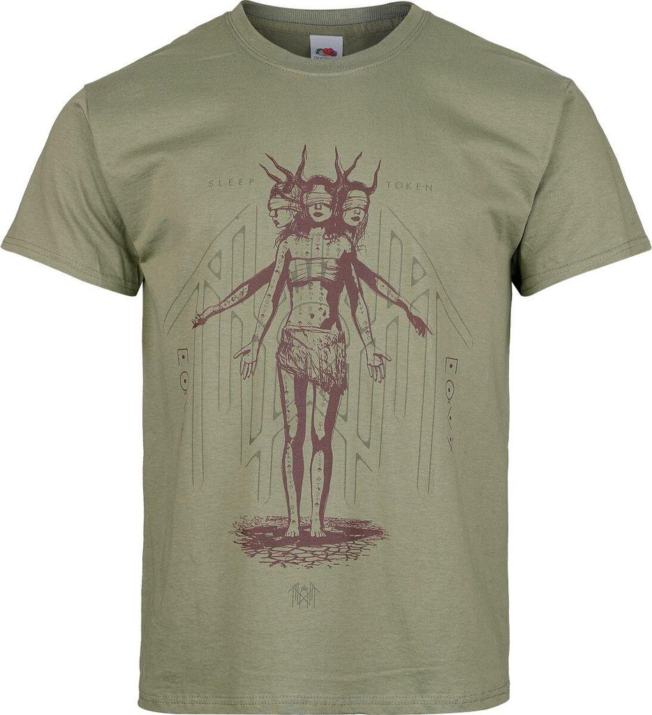 Sleep Token T-Shirt Herren Overlay grün 3XL