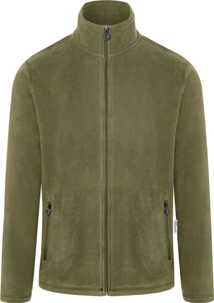 KARLOWSKY Herren Workwear Fleecejacke WARM-UP Regular Moosgrün 3XL
