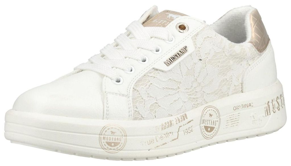 Mustang Sneakers Laag Sneakers Laag - Wit - Maat 37