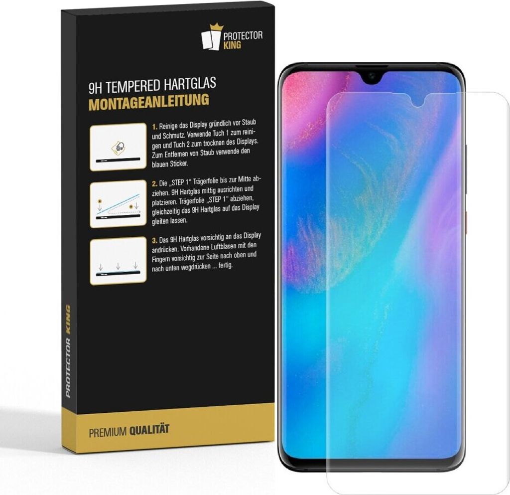 2x 9H Panzerglas für Huawei P30 Displayschutz Schutzglas Hartglas Schutzfolie Panzerfolie KLAR Tempered echtes Displayglas Glasfolie Displayfolie ...