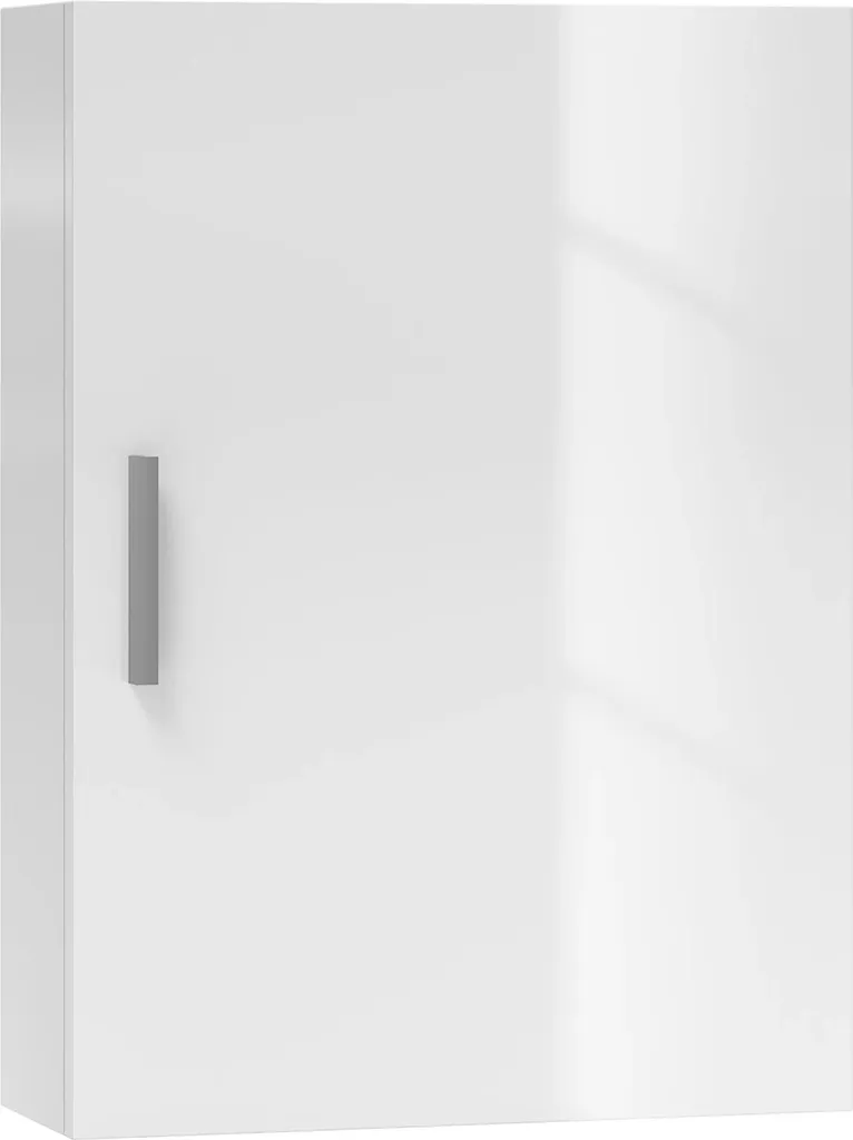 Meuble miroir de salle de bain suspendu avec étagères en verre trempé