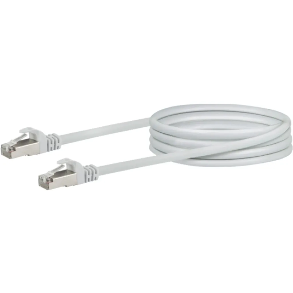 Schwaiger CAT6 S/FTP 1,0m Bianco: Cavo LAN High Speed per Gaming e Smart Working
