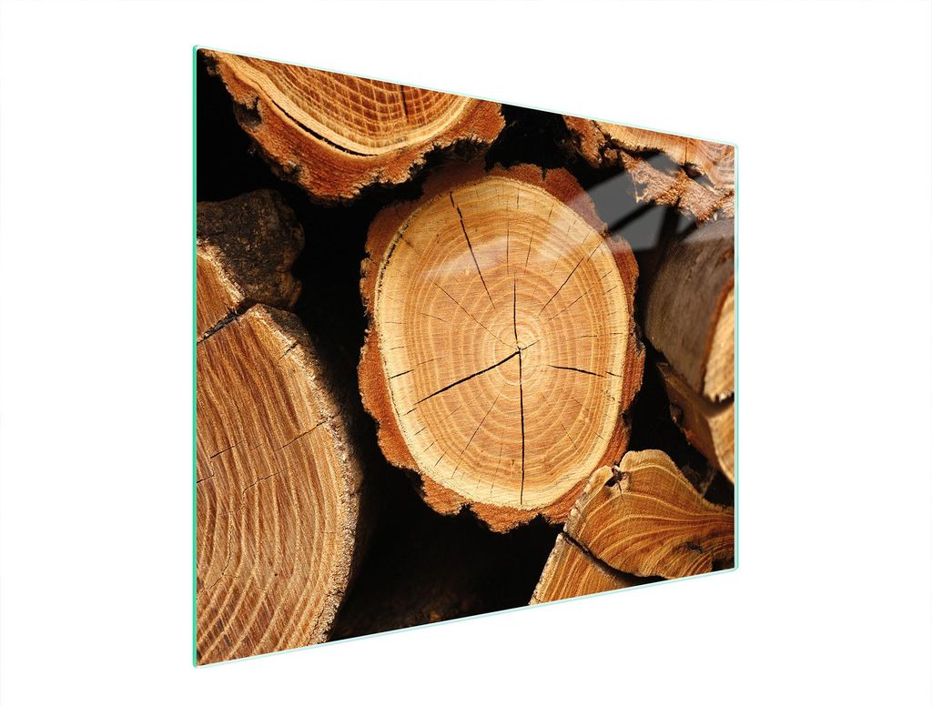 Glasschneidebrett 52x40 Holz