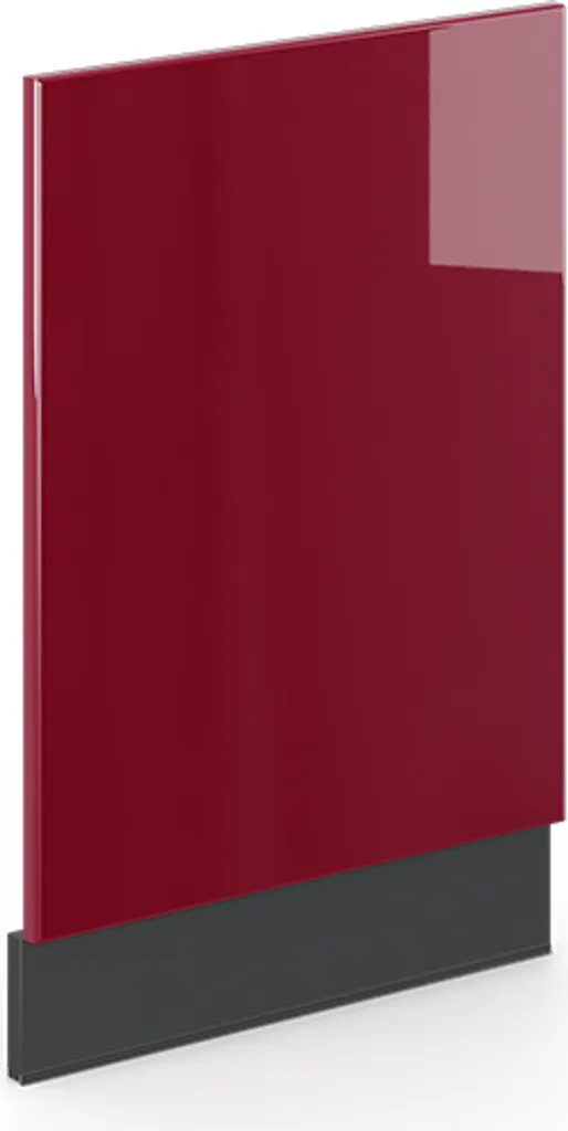 Vicco Pannello Fame-Line 45cm Rosso Bordeaux Lucido Cucina Moderna