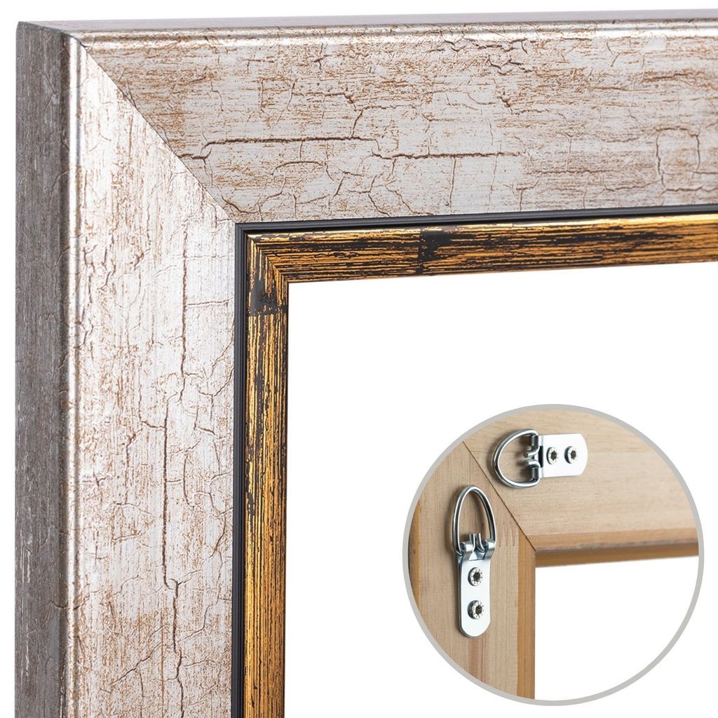 Bilderrahmen Massivholz 22,9x22,9cm - 2er Set Schwarz