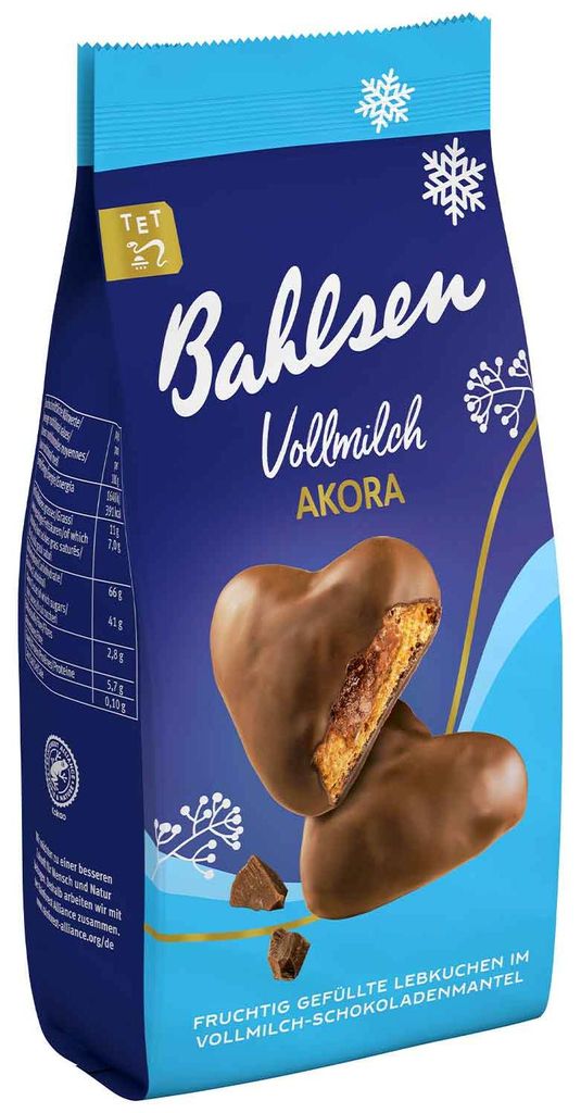 Bahlsen Akora Vollmilch 150g Produktbild  KI-generiertes Bild